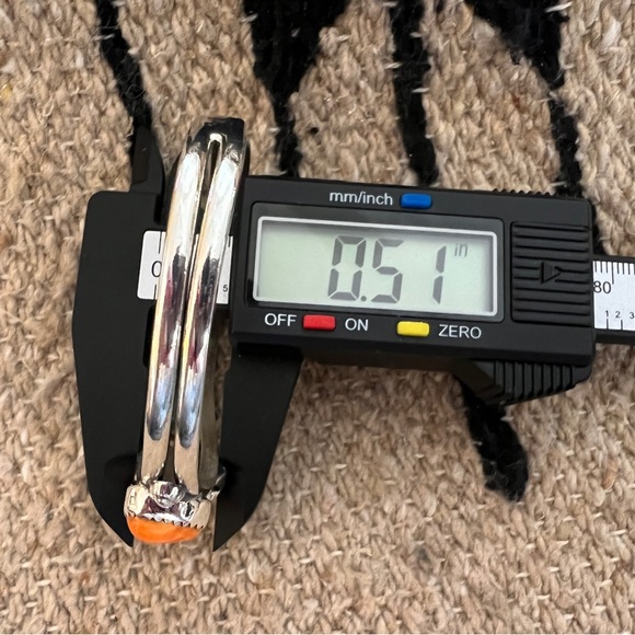 ❤️ Spiny Oyster Adjustable Heart Cuff Brushed Sterling Navajo Southwestern 17.3G - Picture 17 of 17